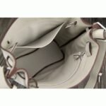 White Leather Knockoff Hermes So Kelly 22cm Clean Style Shoulder Bag - Image 4