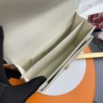 Knockoff Saint Laurent Sunset Medium Chain Bag White Calfskin - Image 9