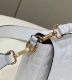 Top Quality Knockoff Fendi Large Baguette Bag In White FF - Image 9