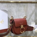 Top Quality Fake Chloe Small Tess Shoulder Bag In Caramel Calfskin - Image 6