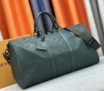 Louis Vuitton Taurillon Leather Keepall Bandouliere 50 In Borneo Green - Image 2