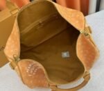 Louis Vuitton Monogram Heritage Canvas Keepall Bandouliere 50 In Yellow - Image 6