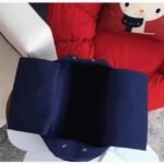 Dark Blue Canvas Knockoff Hermes Cabag Elan Casual Tote - Image 2