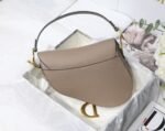 Dior Saddle Bag Fake in Warm Taupe Grained Calfskin - Image 8