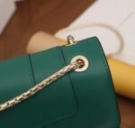 Replica Bvlgari Serpenti Forever Large Shoulder Bag Green Calfskin - Image 4