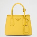 Yellow Prada Double Mini Bag Fake