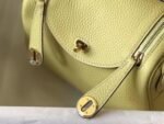 Replica Hermes Lindy Mini handbag in jaune poussin clemence leather - Image 6