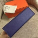 Sapphire Epsom Top Fake Hermes Kelly Pochette Deep Blue Clutch - Image 2