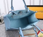 Louis Vuitton Monogram Empreinte Leather Onthego MM Bag In Summer Blue - Image 5