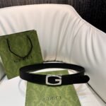 Square G reversible leather belt