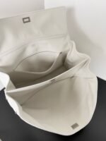 Knockoff Balenciaga Rodeo Large Bag White Crocodile Embossed Calfskin - Image 5