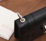 Fake Bvlgari Serpenti Forever Small Crossbody Bag Black Leather - Image 8