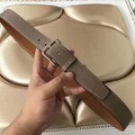 1:1 fake Hermes Etriviere 40 belt in etoupe color - Image 3