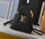 Louis Vuitton Capucines Mini Capucines Handbag In Black