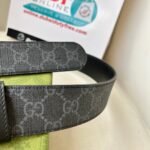 WIDE LEATHER BELT WITH DOUBLE G BUCKLE - Image 3