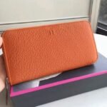 Orange 1:1 Replica Hermes Wallet Azap Zipped