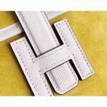 Yellow Knockoff Hermes Jige Elan 29 Statement Clutch Bag - Image 6