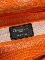 Dior Lady D-Lite Medium Bag Fake in Fluorescent Orange Toile de Jouy Reverse Embroidery - Image 3