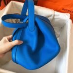 Top quality blue hydra fake Hermes Picotin Lock 18cm handbag - Image 3