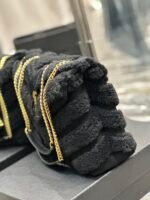 LOULOU SMALL CHAIN BAG IN QUILTED “Y” LEATHER, SATIN AND SEQUINS - Image 7