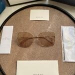 Gradient GG Metal & Acetate Butterfly Sunglasses