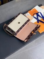 Vavin Chain Wallet NM Damier with Leather - Image 5
