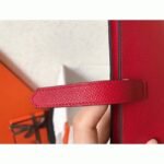 Red Epsom Fake Hermes Bearn Wallet - Image 4
