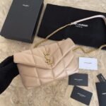 Replica Saint Laurent Puffer Toy Bag Beige Quilted Lambskin - Image 6
