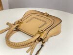 Top Quality Fake Chloe Marcie Small Double Carry Bag in Beige Grained Leather - Image 2