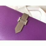 Ultraviolet Taupe Knockoff Hermes Bearn Wallet - Image 2