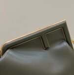 FENDI FIRST Medium Dark Green leather bag - Image 7