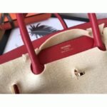 Red Luxury Knockoff Hermes Birkin 30cm Purse - Image 5