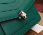 Replica Bvlgari Serpenti Forever Medium Shoulder Bag Green Calfskin - Image 8