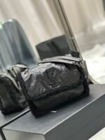NIKI BABY CHAIN BAG IN CROCODILE-EMBOSSED LEATHER - Image 2