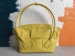 Top Quality Fake Bottega Veneta Arco Medium Bag In Yellow Intrecciato Leather - Image 3
