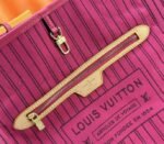 Louis Vuitton Neverfull Bandouliere Inside Out MM Tote In Monogram Canvas And Rose Pondichery Textile - Image 6