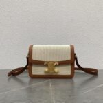 Top Quality Fake Celine Triomphe Teen Bag In Textile - Image 5