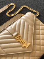 Replica Saint Laurent Envelope Medium Bag Beige - Image 3