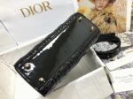 Dior Small Lady Dior Bag Knockoff in Black Patent Cannage Calfskin - Image 4