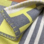 Top replica Hermes Ithaque blanket in tilleul wool and cashmere - Image 7