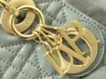 Dior Lady Dior Mini Chain Bag Replica with Chain in Grey - Image 2