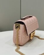 Top Quality Faux Fendi Baguette Chain Midi Bag In Powder - Image 5