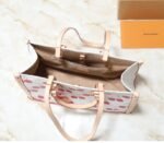 LV X TM Monogram Cherry Canvas Onthego MM In White Style 2 - Image 5