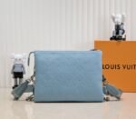 Louis Vuitton Coussin PM Bag In Turquoise Blue With Jacquard Strap - Image 2