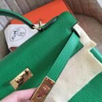 Bamboo Clemence Knockoff Hermes Kelly Retourne 32cm Soft Tote - Image 8
