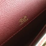 Bordeaux Epsom Fake Hermes Kelly Cut Clutch Sleek Purse - Image 6