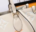 Louis Vuitton Monogram Empreinte Leather Onthego MM Bag In Cream Saffron - Image 7