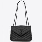 Fake Saint Laurent LouLou Small Chain Bag All Black