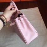 Rose Dragee Swift Replica High Quality Hermes Kelly Retourne 28cm Bag - Image 4