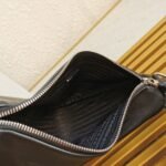 Prada Triangle Shoulder Bag Knockoff in Black - Image 8